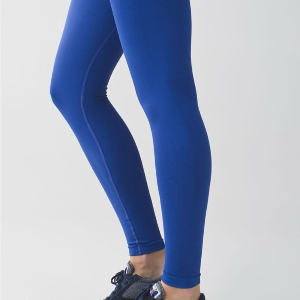 Lululemon Zone In Tight Sapphire Blue - Picture 3 of 9